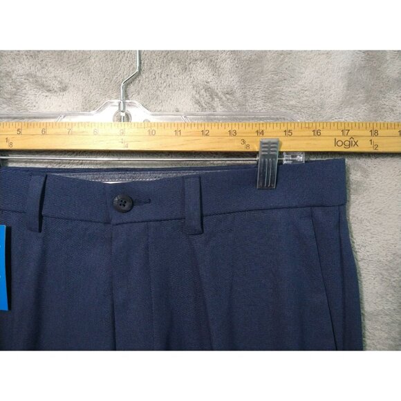 Haggar Pants Mens 34x29 Navy Blue Straight Fit Cool Right Performance Flex Golf - Picture 3 of 12